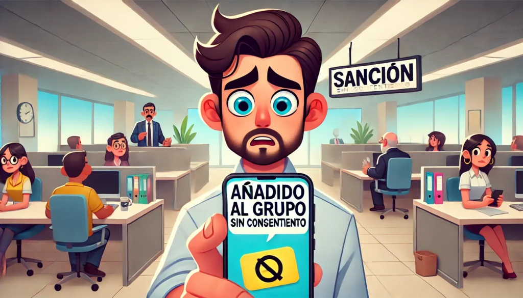 La AEPD impone una sanción por la inclusión del empleado en un grupo de WhatsApp sin su consentimiento
