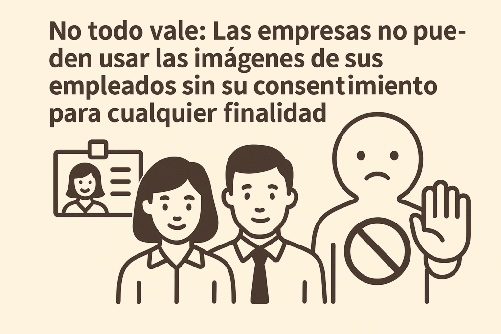 No todo vale- Las empresas no pueden usar las imágenes de sus empleados sin su consentimiento para cualquier finalidad