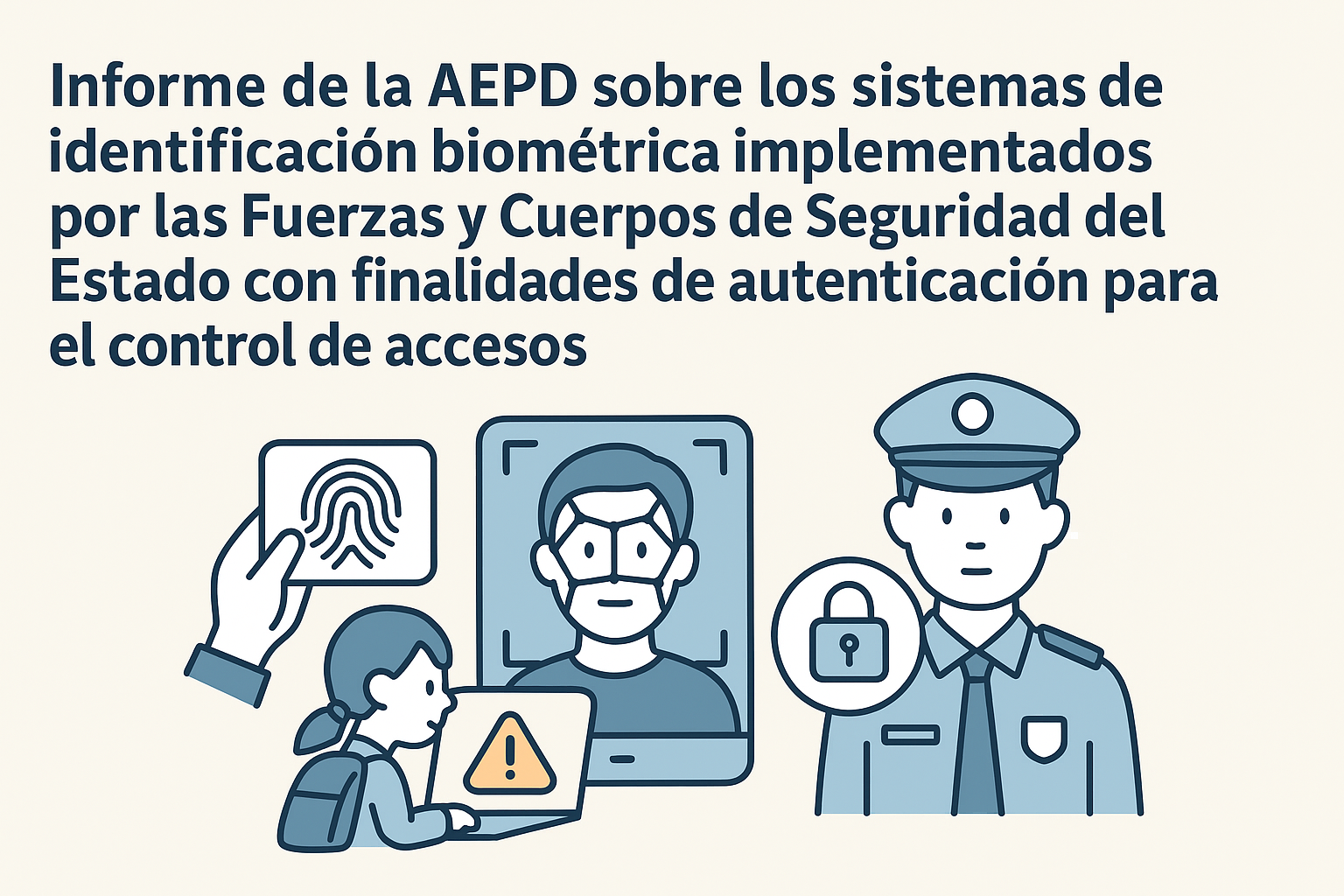 Informe de la AEPD sobre los sistemas de identificación biométrica implementados por las Fuerzas y Cuerpos de Seguridad del Estado con finalidades de autenticación para el control de accesos