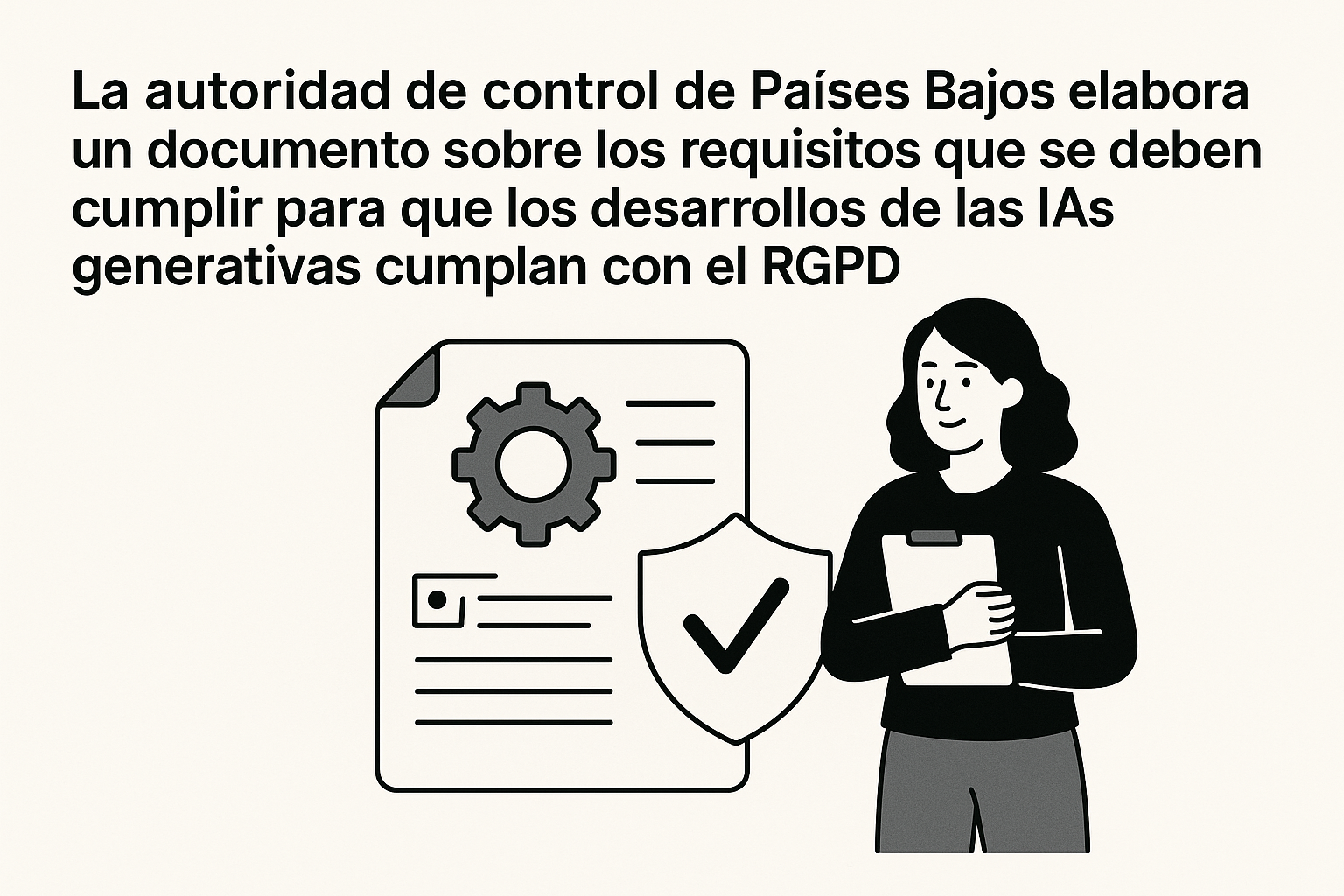 5. La autoridad de control de Países Bajos elabora un documento sobre los requisitos que se deben cumplir para que los desarrollos de las IAs generativas cumplan con el RGPD