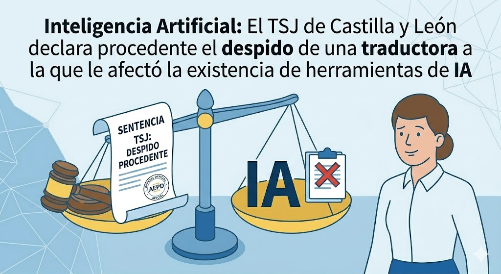 Inteligencia Artificial: El TSJ de Castilla y León declara procedente el despido de una traductora a la que le afectó la existencia de herramientas de IA 7 Inteligencia Artificial El TSJ de Castilla y León declara procedente el despido de una traductora a la que le afectó la existencia de herramientas de IA
