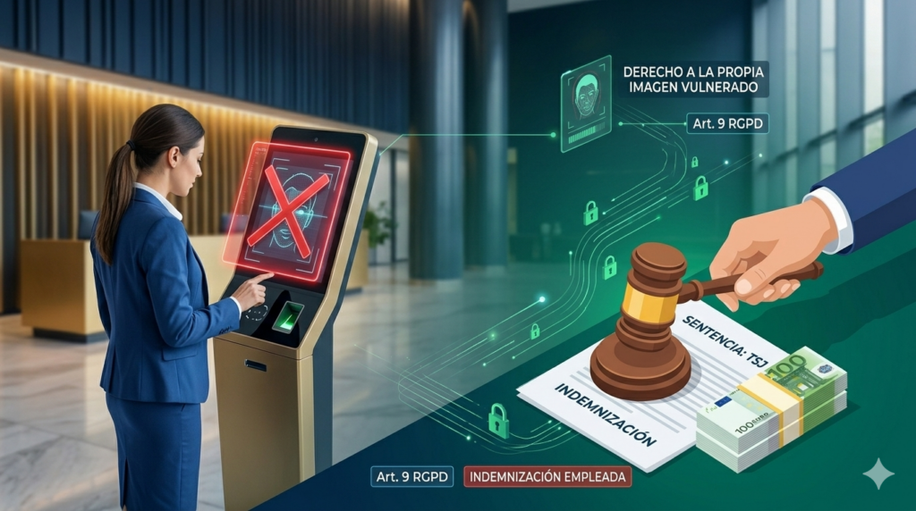 Gemini Generated Image ooftl7ooftl7ooft 11 Control y registro biométrico: Una compañía debe indemnizar a su empleada por haber sido obligada a usar reconocimiento facial para el control horario