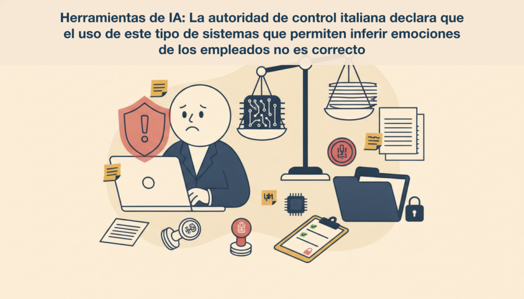 Herramientas de IA: La autoridad de control italiana declara que el uso de este tipo de sistemas que permiten inferir emociones de los empleados no es correcto 10 noticia 3 fix3 1781015992091 Herramientas de IA: La autoridad de control italiana declara que el uso de este tipo de sistemas que permiten inferir emociones de los empleados no es correcto