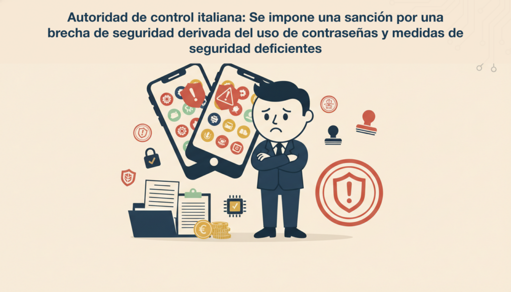 Autoridad de control italiana: Se impone una sanción por una brecha de seguridad derivada del uso de contraseñas y medidas de seguridad deficientes 8 noticia 5 fix3 1781016024012 Autoridad de control italiana: Se impone una sanción por una brecha de seguridad derivada del uso de contraseñas y medidas de seguridad deficientes