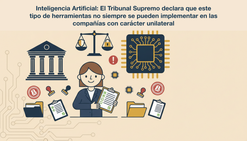Inteligencia Artificial: El Tribunal Supremo declara que este tipo de herramientas no siempre se pueden implementar en las compañías con carácter unilateral 6 noticia 7 fix3 1781016092156 Inteligencia Artificial: El Tribunal Supremo declara que este tipo de herramientas no siempre se pueden implementar en las compañías con carácter unilateral