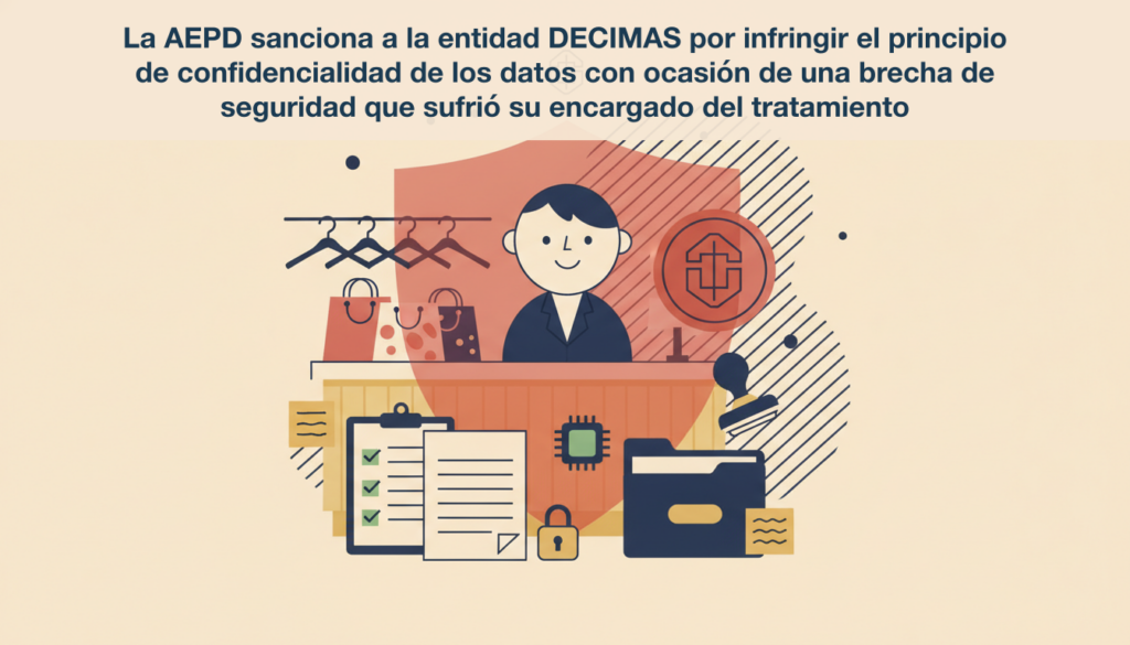 La AEPD sanciona a la entidad DECIMAS por infringir el principio de confidencialidad de los datos con ocasión de una brecha de seguridad que sufrió su encargado del tratamiento 5 noticia 8 1781015801588 La AEPD sanciona a la entidad DECIMAS por infringir el principio de confidencialidad de los datos con ocasión de una brecha de seguridad que sufrió su encargado del tratamiento