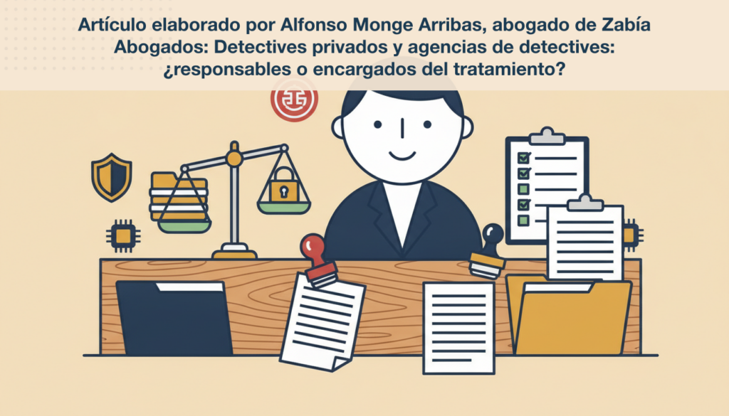 noticia 2 1783091328338 Artículo elaborado por Alfonso Monge Arribas, abogado de Zabía Abogados: Detectives privados y agencias de detectives: ¿responsables o encargados del tratamiento?