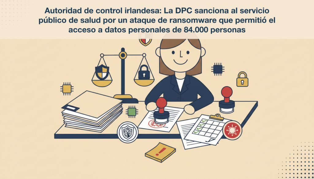 Autoridad de control irlandesa: La DPC sanciona al servicio público de salud por un ataque de ransomware que permitió el acceso a datos personales de 84.000 personas 7 noticia 6 1783091426669 Autoridad de control irlandesa: La DPC sanciona al servicio público de salud por un ataque de ransomware que permitió el acceso a datos personales de 84.000 personas