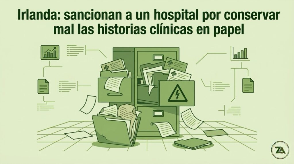 Autoridad de control irlandesa: La DPC impone una sanción a un hospital por la incorrecta conservación de historias clínicas en formato papel 3 Ilustración conservación de historias clínicas en papel