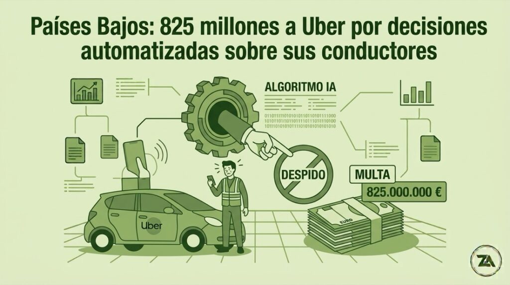 Países Bajos: La autoridad de control neerlandesa impone a UBER una sanción de 825 millones de euros por la toma de decisiones automatizadas respecto de sus empleados 1 Ilustración decisiones automatizadas sobre conductores