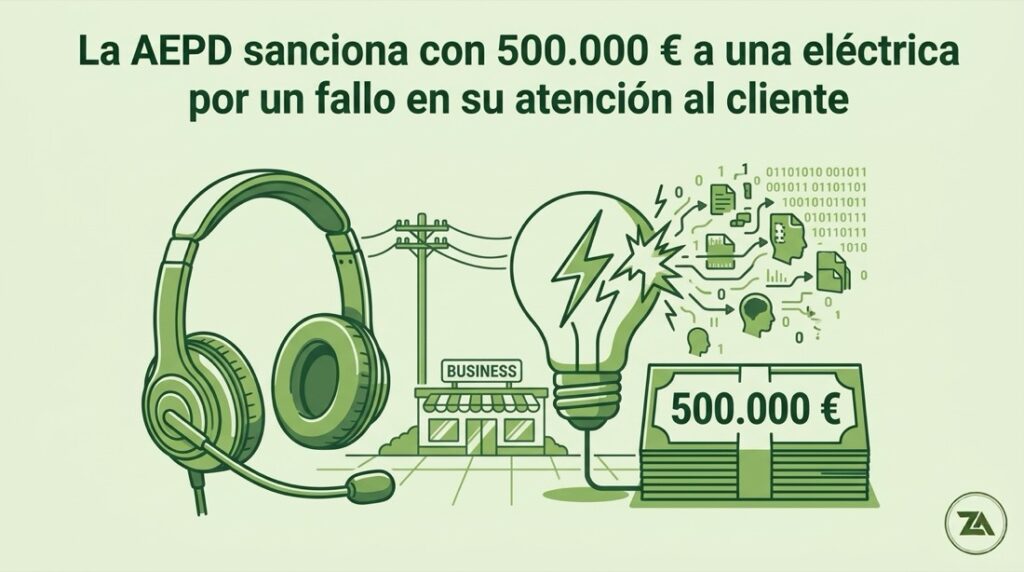 La AEPD confirma la sanción de 500.000 euros a una entidad del grupo IBERDROLA por un fallo en su Sistema de Atención al Cliente 9 Ilustración fallo en sistema de atención al cliente