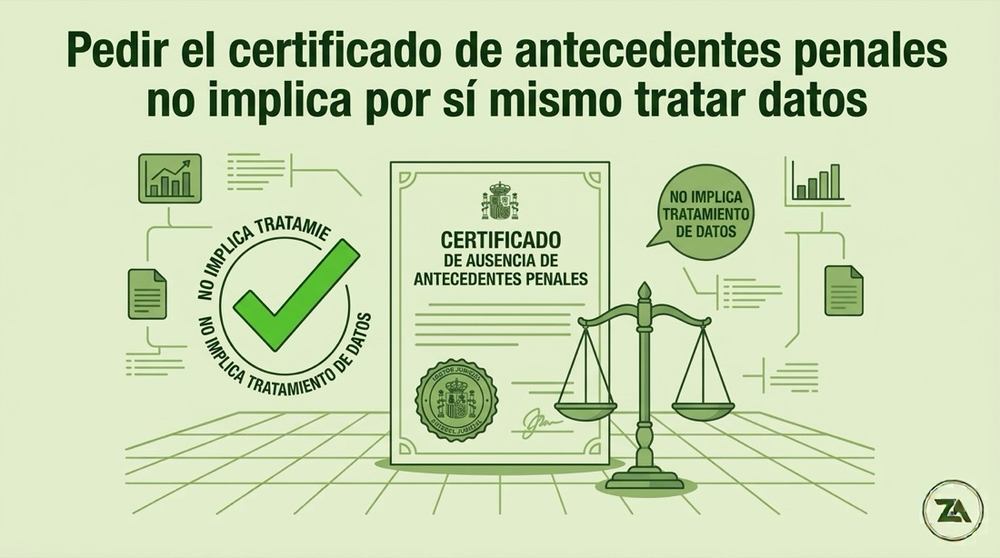 Ilustración certificado de antecedentes penales