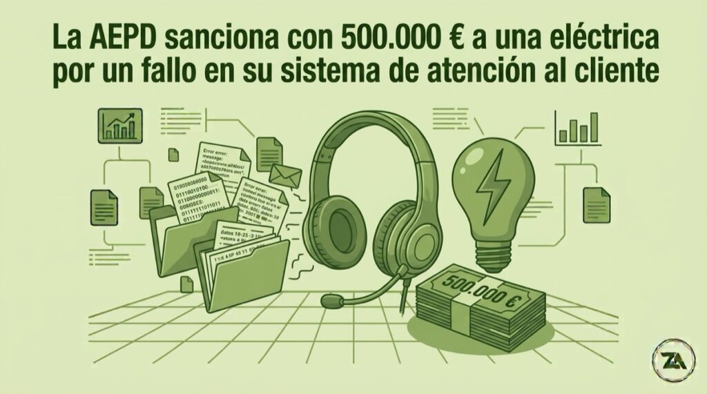La AEPD confirma la sanción de 500.000 euros a una entidad del grupo IBERDROLA por un fallo en su Sistema de Atención al Cliente 9 La AEPD sanciona con 500.000 € a una eléctrica por un fallo en su sistema de atención al cliente